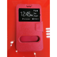 Чохол-книжка Універсальна 5.2"-5.5" Червона (2 вікна)