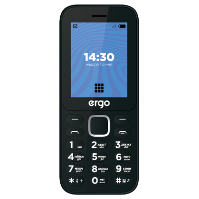 Мобильный телефон Ergo E241 Black, черный