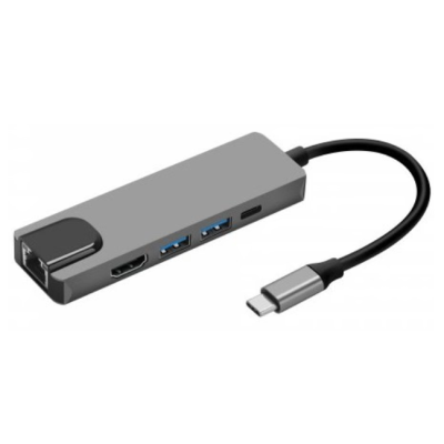 USB хаб Prologix PR-WUC-103B Type-C 5 in 1