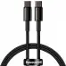 Кабель дата Baseus Tungsten Type-C to Type-C 1м Чёрный