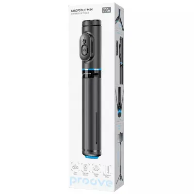 Монопод Bluetooth Tripod Proove DropStop Black, Чорний