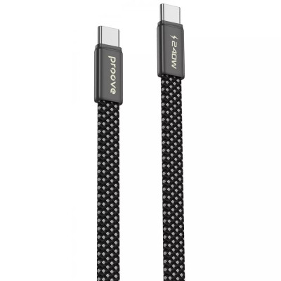 Кабель Proove AirLine Type-C to Type-C 240W 1.5м Чёрный Кабель Proove AirLine Type-C to Type-C 240W 1.5м Чёрный