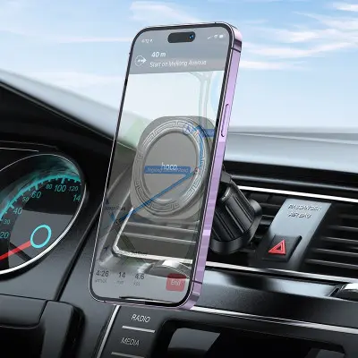 Автодержатель Hoco H28 Black, Чёрный