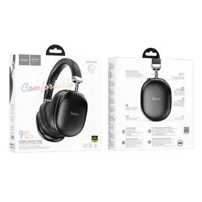 Беспроводные полноразмерные наушники Hoco W35 Max Joy Black Stereo Bluetooth Headphones, черные Беспроводные полноразмерные наушники Hoco W35 Max Joy Black Stereo Bluetooth Headphones, черные