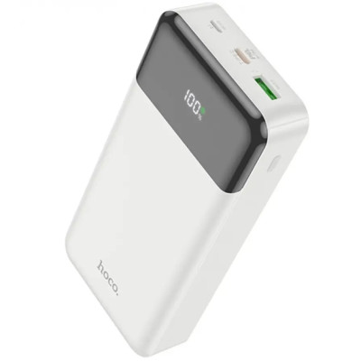 Универсальная мобильная батарея Повербанк Hoco J102A PD+QC 3.0 22.5W 20000mAh Белый