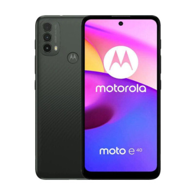 Смартфон Motorola E40 4/64 Carbon Grey, черный