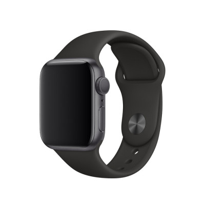 Ремешок Apple Watch 38мм Силикон Черный