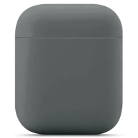 Чехол для наушников AirPods 1/2 Темно-серый
