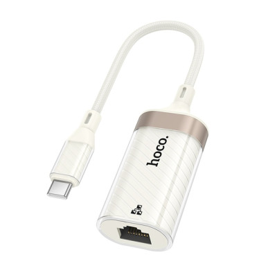Кабель Hoco UA41B Type-C ethernet adapter Абрикосовый