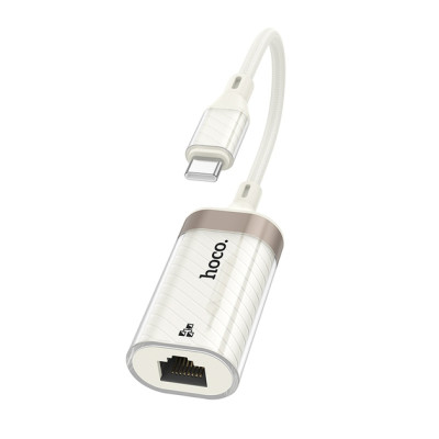 Кабель Hoco UA41B Type-C ethernet adapter Абрикосовый