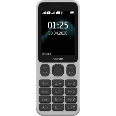 Мобільний телефон Nokia 125 Dual Sim Blue, Сріблястий