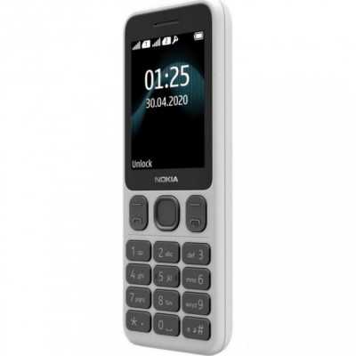 Мобільний телефон Nokia 125 Dual Sim Blue, Сріблястий