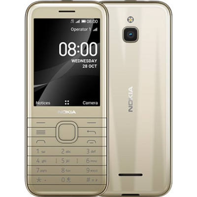 Мобільний телефон Nokia 8000 Dual Sim 4G Gold, золотий