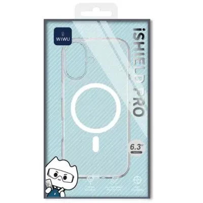 Чехол Накладка WIWU iShield Pro MagSafe iPhone 17 Прозрачная (MCC-101)