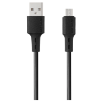 Кабель Flex MicroUSB 1м Чорний Кабель Flex MicroUSB 1м Чорний