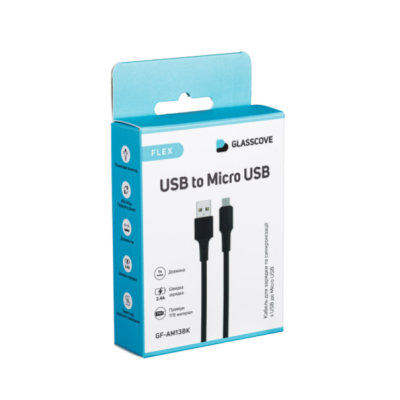 Кабель Braid MicroUSB 1м Чёрный