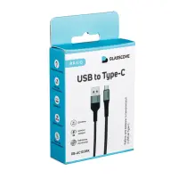 Кабель дата Braid USB Type A - Type-C 1м Чёрный