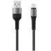 Кабель дата Braid USB Type A - Type-C 1м Чорний