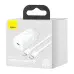 Мережевий зарядний пристрій Baseus Super Si 20W + Кабель Type-C to Lightning White, Білий