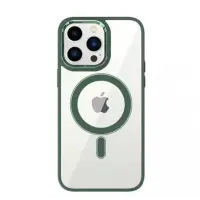 Чехол накладка Crystal Guard MagSafe iPhone 14 Pro Max Зеленая (Alpine Green)
