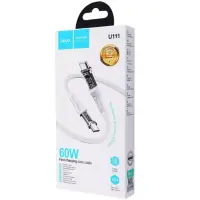Кабель дата Hoco U111 Type-C to Type-C 60W 1,2м Серый Кабель дата Hoco U111 Type-C to Type-C 60W 1,2м Серый