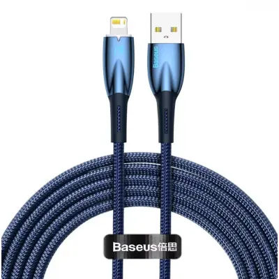 Кабель дата Baseus Glimmer USB Type A - Lightning  1м Синий