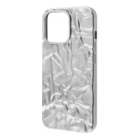Чехол накладка WAVE Gradient Water iPhone 12/12 Pro Серебристая