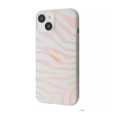 Накладка WAVE Gradient Skin iPhone 14 Зебра