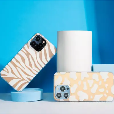 Чехол накладка WAVE Gradient Skin iPhone 14 Зебра