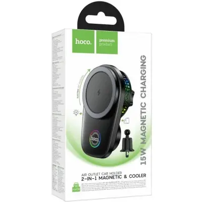 Автотримач Hoco HW36 Air Outlet з БЗП Black, Чорний Автотримач Hoco HW36 Air Outlet з БЗП Black, Чорний