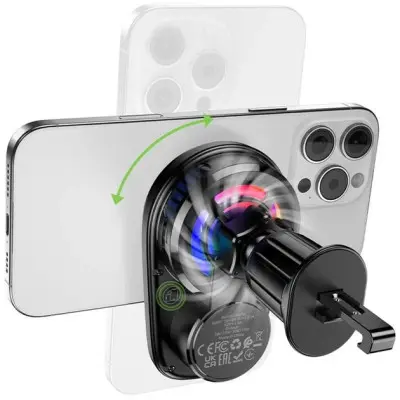 Автотримач Hoco HW36 Air Outlet з БЗП Black, Чорний Автотримач Hoco HW36 Air Outlet з БЗП Black, Чорний