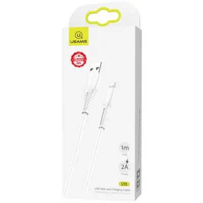 Кабель дата Usams U35 USB Type A - Lightning 1м Белый