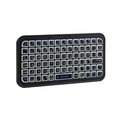Клавіатура бездротова Jeqang JB-512 RGB Чорна