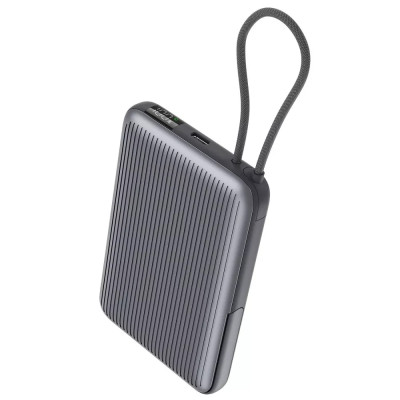 Універсальна мобільна батарея Повербанк Moon Rock 10000mAh 2in1 22.5W Сірий