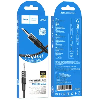 Кабель AUX Hoco UPA27 1.2м Черный