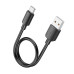 Кабель дата короткий Hoco X96 Type-C 0.25м Чёрный