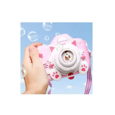 Фотокамера-генератор мильних бульбашок Kitty Рожева