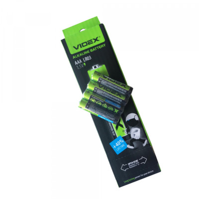 Батарейка Videx LR3 AAA лужна