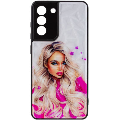 Чехол накладка Prisma Ladies Samsung G990 (S21 FE) Розовая