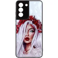 Чехол накладка Prisma Ladies Samsung G990 (S21 FE) Украинская девушка