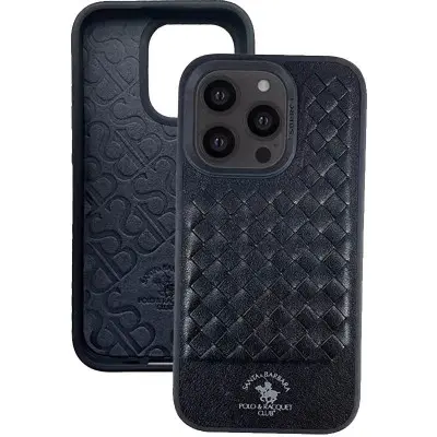 Чехол накладка Polo Santa Barbara iPhone 14 Pro Max  Черная