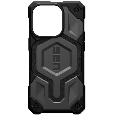 Чехол накладка UAG Monarch Leather MagSafe iPhone 14 Pro Max Серая