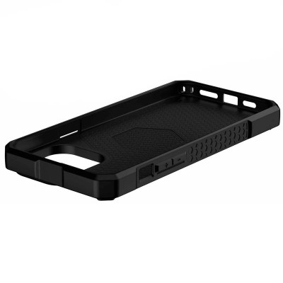 Чехол накладка UAG Monarch Leather MagSafe iPhone 14 Pro Max Серая