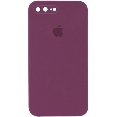 Накладка HC iPhone 7+ Бордовая Square Full