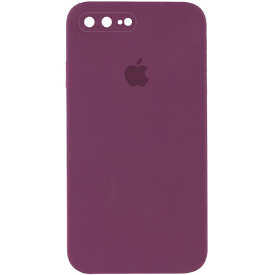 Чохол накладка HC iPhone 7+ Бордова Square Full