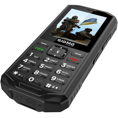 Мобільний телефон Sigma X-treme PA68 Black, чорний