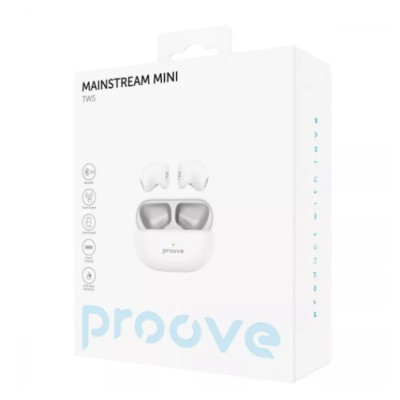 Безпровідні навушники Proove Mainstream Mini White, Білі