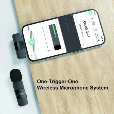 Беспроводной петличный микрофон BOYA BY-V30 Type-C Черный Беспроводной петличный микрофон BOYA BY-V30 Type-C Черный