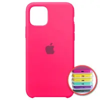 Чехол накладка HC iPhone 11 Pro Max Ярко-розовый (47) Full