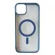Чехол накладка Clear Color MagSafe iPhone 11 Темно-синяя